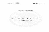 Boletín 2012 Compilación de Criterios Normativos en materia de ...