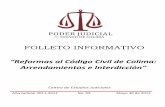 FOLLETO INFORMATIVO “Reformas al Código Civil de Colima ...