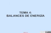 TEMA 4: BALANCES DE ENERGÍA