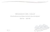 TENANGO DEL VALLE Plataforma Electoral Municipal 2016 - 2018