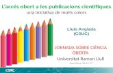 L'accés obert a les publicacions científiques, una iniciativa de molts colors