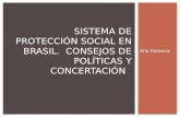 Sistema de Protección Social en Brasil.  Consejos de Políticas y Concertación / Ana Fonseca