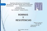 BOBINAS  Y  RESISTENCIAS