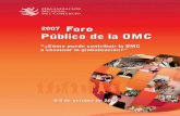 Foro Público de la OMC - 2007
