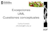Excepciones UML Cuestiones conceptuales Excepciones UML ...
