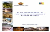 plan de desarrollo provincial concertado cusco al 2012