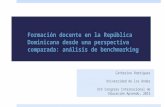 Formación Docente en la República Dominicana desde una perspectiva comparada: análisis de benchmarking
