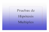 Pruebas de Hipótesis Multiples