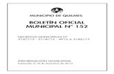 18.12.13 Boletín Oficial Municipal N° 152