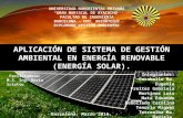 Energía solar   diplomado Gestión ambiental