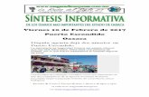 Sintesis informativa 12 febrero 2017