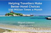 Ayudando a los Viajeros usando 500 millones de Reseñas Hoteleras al Mes