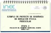 EJEMPLO DE PROYECTO DE ENSEÑANZA EDUCACIÓN FÍSICA PREESCOLAR