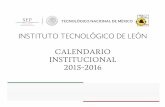 Calendario Institucional 2015-2016
