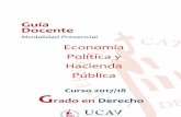 Guía Docente Economía Política y Hacienda Pública