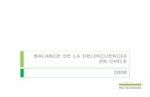Balance de la delincuencia en Chile 2008