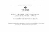 texto unico de procedimientos administrativos - (tupa) gobierno ...