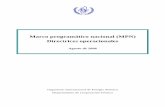 Marco programático nacional (MPN) Directrices operacionales