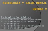 9. el psicologo en instituciones de rehabilitacion y la psicologia medica.