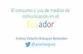 El consumo y uso de medios de comunicación en el Ecuador