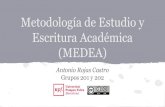 Metodología de Estudio y Escritura Académica (MEDEA)