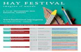 Programa y calendario Hay Festival Segovia 2016