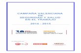 campaña valenciana de seguridad y salud en el trabajo 2014 - 2015