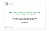 Dades de residus municipals 2014: Comarques de Girona