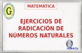 C2 mate   ejercicios de radicación de números naturales - 1º