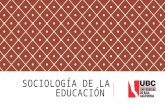 Sociología de la educación ubc