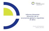 Informe trimestral situación de la economía global y española 2t 2016 Circulo de Empresarios