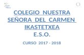 PRESENTACIÓN OFERTA EDUCATIVA - E.S.O. -  2017-2018