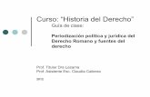 Curso de “Historia del Derecho” Licenciatura en Relaciones Laborales
