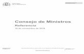 Referencia del Consejo de Ministros