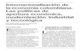 Internacionalización de la economía colombiana. Las políticas de ...