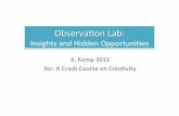 Observation lab presentation