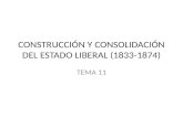 Construcción y consolidación del estado liberal (1833-1874)