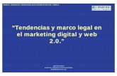 “Tendencias y marco legal en el marketing digital y web 2.0.”