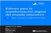 Esbozo para la transformación digital del mundo educativo