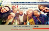 Volante del examen ACT para estudiantes internacionales