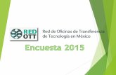 Indicadores de Innovación y Transferencia de Tecnología 2015