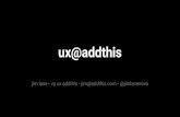 ux@addthis NoVA UX meetup presentation