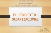 Mapa conceptual sobre conflicto organizacional