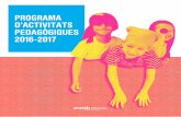 Programa d'activitats pedagògiques mmb 2016 2017