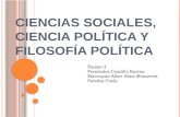 ciencias sociales, ciencias politicas y filosofia politica