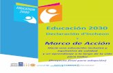 Marco de acción - Declaración de Incheon para la Educación 2030