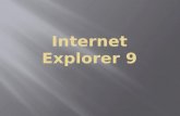Presentacion acerca de  internet explorer 9