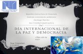 Día internacional de la paz y democracia