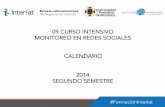Calendario_09 Curso Intensivo Monitoreo en Social Media Nicaragua-semestre 2_2014