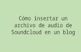 Subir audio en Soundcloud